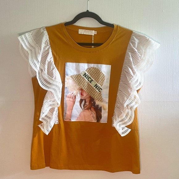 NWT! Lauren Conrad Curvy T-shirt Size XXL - Picture 1 of 5